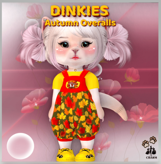 !!!CHARM Dinkies  Autumn Overalls