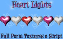 Full Perm Heart Lights - Red Pink & White