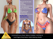 SUISUI//Luna Noir Bikini Fabric FATPACK
