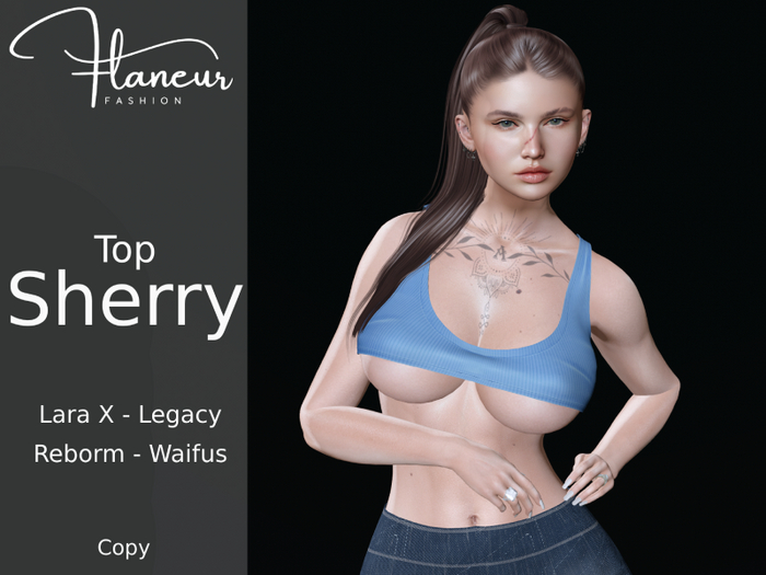 [Flaneur] Sherry Top Sky Blue 