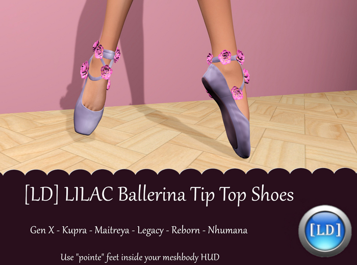 [LD] LILAC Ballerina Tip Toe Shoes