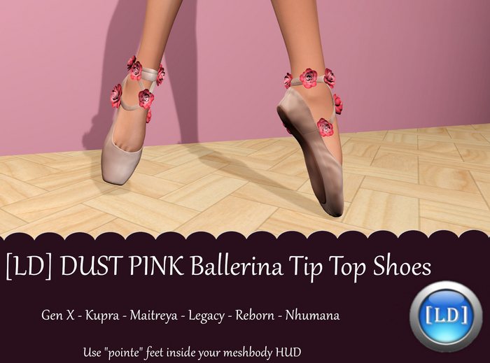 [LD] DUST PINK Ballerina Tip Toe Shoes
