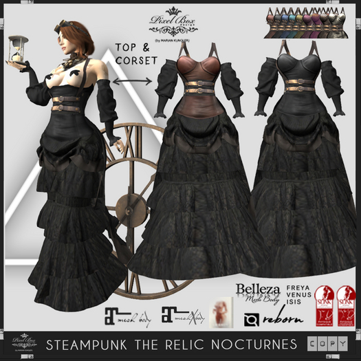 PIXEL BOX -  Steampunk The Relic Nocturnes Outfit 