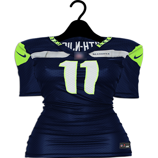 Melange: Football Jersey Dress [Seahawks]