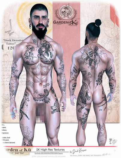 Tattoo "Dark Devotion" by GoK