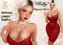 TC - Kelly Red Elegant Knee Length  Dress