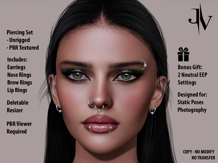 ::JV::BCR-Piercing Set (SILVER+PEARL BALL) PBR