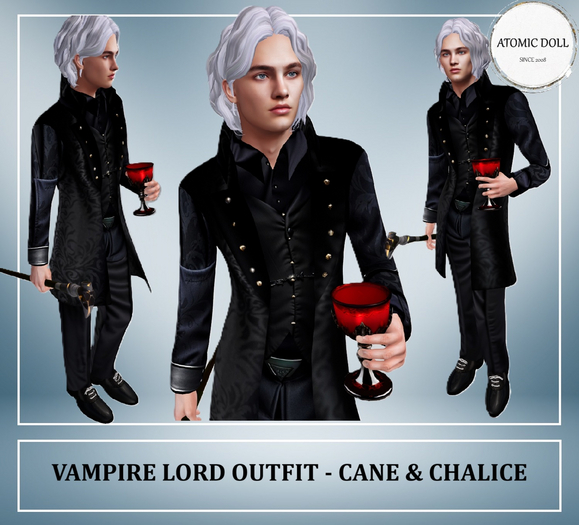 Male Outfit Vampire Costume