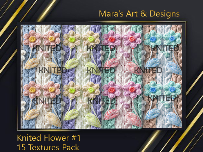 Knited Flower #1-Seamless Textures-FULL PERM