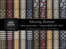 AD HOC - ALLURING RUMORS - Fatpack B09-B10-B11-B12 - Cotton Jersey Fabric (solids, dots, stripes, flowers, hearts)