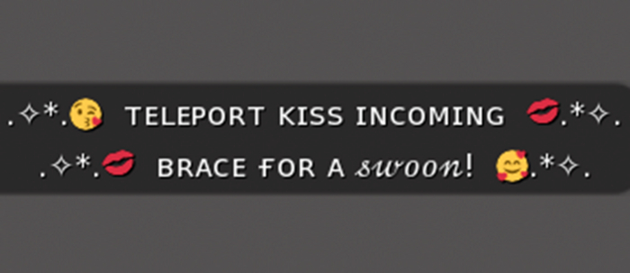 :: MG ::  Teleport Kiss Incoming - Gesture (with Sound)
