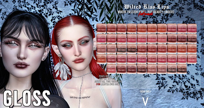 VIENA. Wilted Kiss Lips - Gloss Pack {Add me}