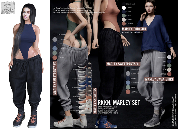 SET - RKKN. Marley SET- NAVY - Legacy
