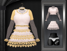 [FAME]  Set  - Malvina / White - Yellow