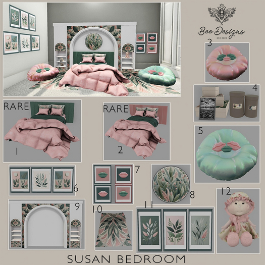 07 Bee Designs Susan Bedroom