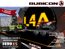 RUBICON 392 v.8 TRAILER + 2 MOTOCROSS BIKES