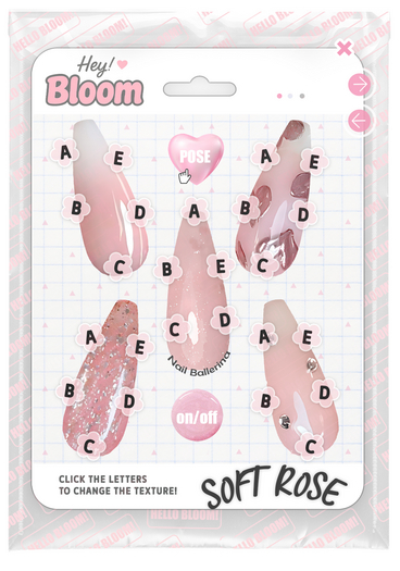 BLOOM - SOFT ROSE NAILS [BALLERINA MEDIUM] LEGACY