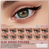:CAZIMI: Slim Wings Eyeliners 2K