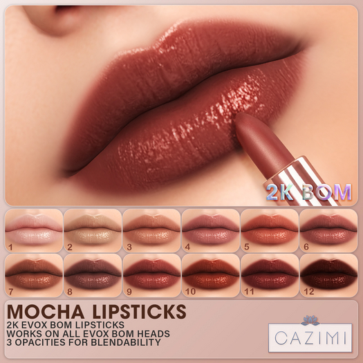 :CAZIMI: Mocha Lipstick 2K DEMO
