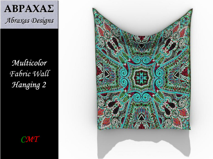 AD Multicolor Fabric Wall Hanging 2