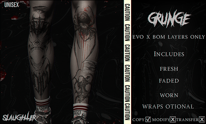 Slaughter - Grunge Tattoo