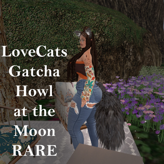 LoveCats Gatcha Howl at the Moon Tail RARE