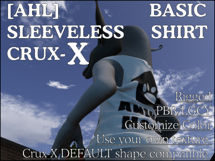 [AHL] Basic Sleevless Shirt (Crux X)