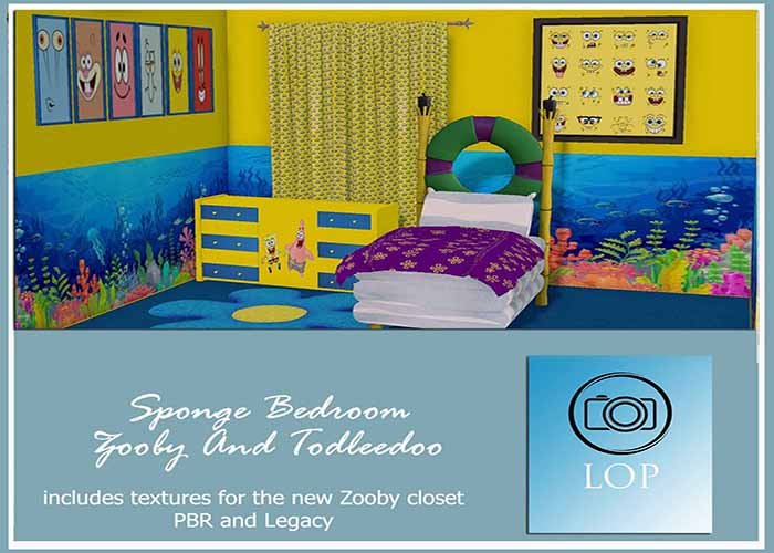 BEDROOM SPONGE ZOOBY & TODDLEEDO (ADD)