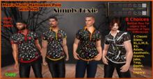Men's Music Halloween Polo With Hud (Boxed) ADD