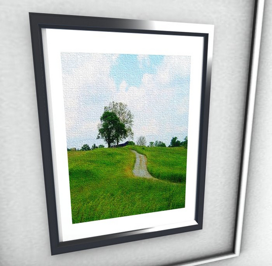 "Emerald Path" - Framed