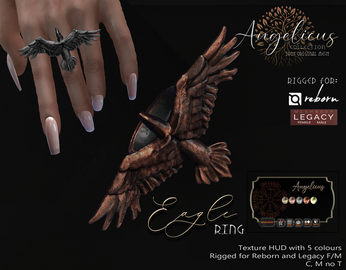 .AngelicUs. Eagle ring 