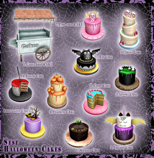 2.Sese_Halloween Cakes - Pink RARE