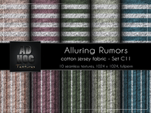AD HOC - ALLURING RUMORS - Set C11 - Stoff Jersey Baumwolle (Streifen)