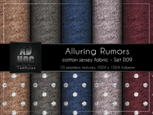 AD HOC - ALLURING RUMORS - Set D09 - Cotton Jersey Fabric (solids & dots)