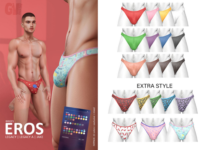 [GUSTAV] - briefs  - Eros  - FATPACK - 40% OFF ♥ LEGACY ♥ JAKE