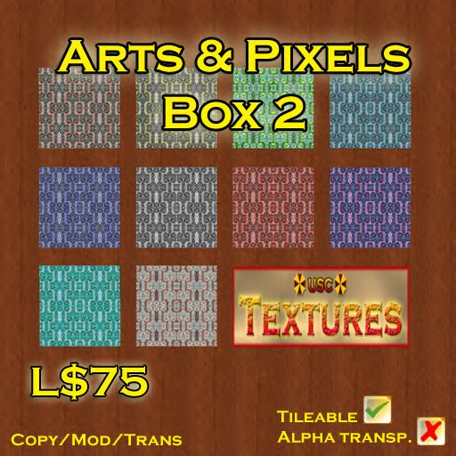 USC Textures - Arts & Pixels - Box 2