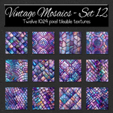 *Wallflowers* Vintage Mosaics - Set 12