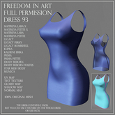 Freedom in Art -  Full Perm Dress 93