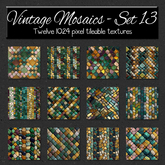 *Wallflowers* Vintage Mosaics - Set 13