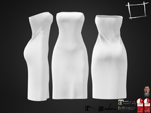 Full Perm Strapless Knee Length Dress Maitreya 5.3 LaraX, Slink (Physique,Hourglass), Belleza, Legacy, Ebody Reborn