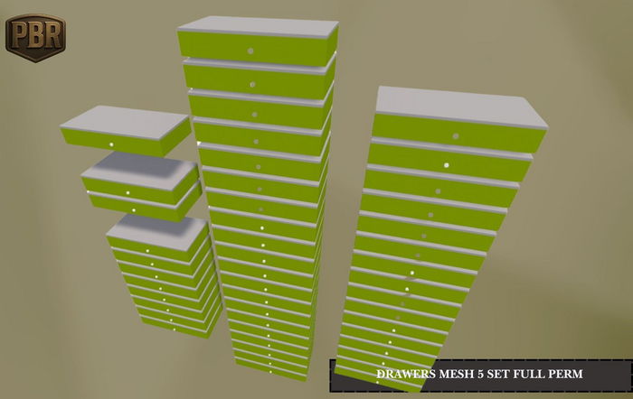 Drawers 5 set Full Perm