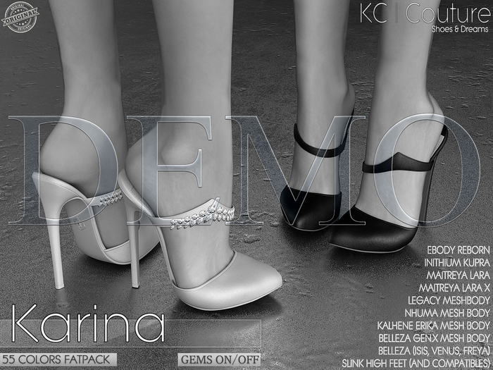 *DEMO* -KC- KARINA HEELS / 55 COLORS FATPACK