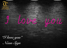 TC - I  love you Neon Sign