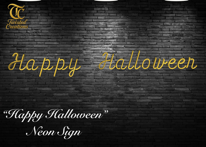 TC - Happy Halloween Neon Sign