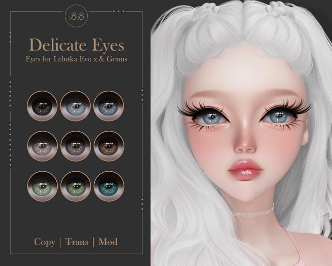 BB ~ Delicate Eyes (Lelutka & Genus Morph)
