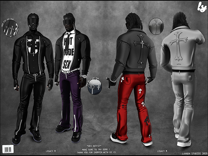 [LUVADA] KEN PANTS - FATPACK 