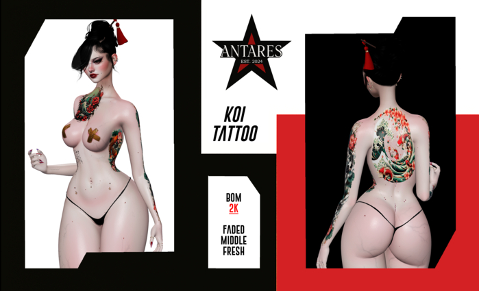 >ANTARES < KOI TATTOO