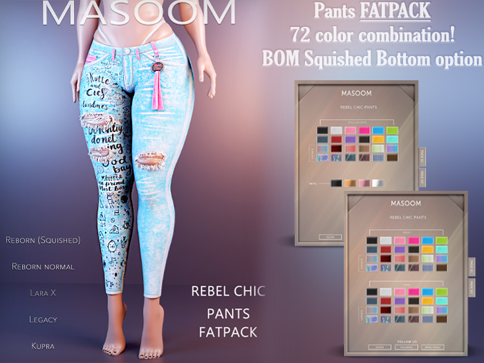 [[ Masoom ]] Rebel Chic Pants - Legacy FATPACK
