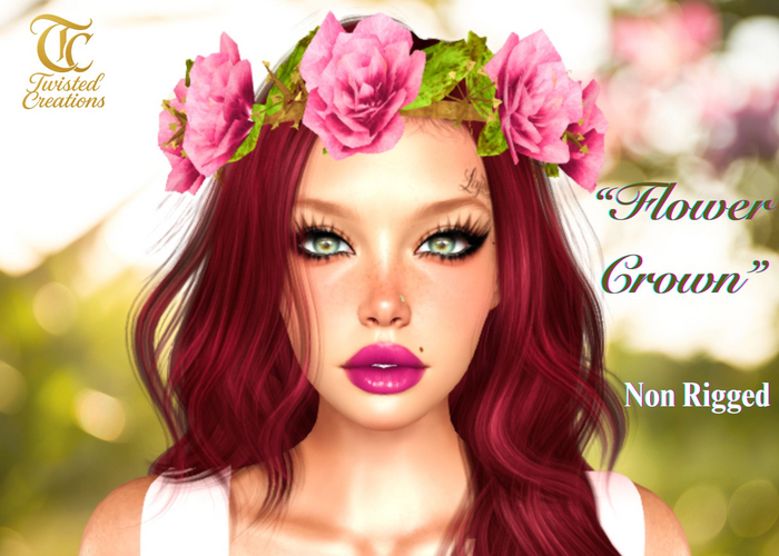 TC - Pink Flower Crown