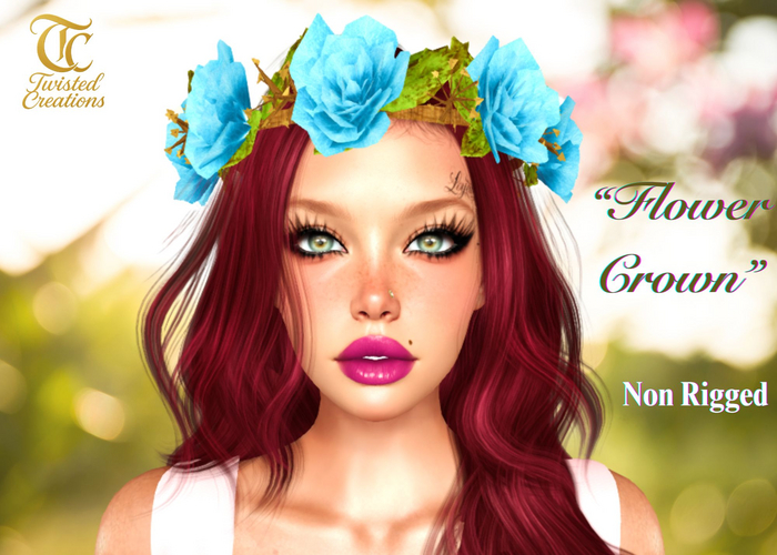 TC - Blue Flower Crown